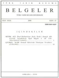 Belgeler 33. Sayı