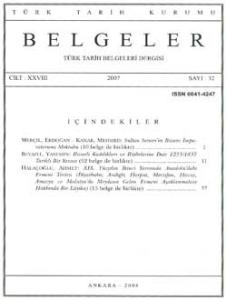 Belgeler 32. Sayı