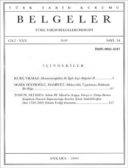Belgeler 34. Sayı
