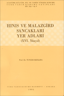Hınıs ve Malazgirt Sancakları Yer Adları (XVI. Yüzyıl)