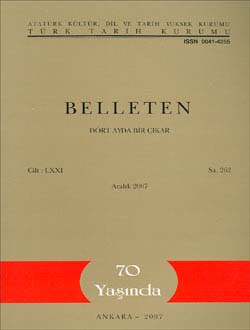 Belleten 262. Sayı
