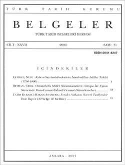 Belgeler 31. Sayı